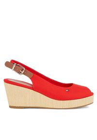 TOMMY HILFIGER - Espadryle Tommy Hilfiger. Kolor: czerwony