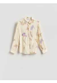 Reserved - Wiskozowa koszula w kwiaty - wielobarwny. Materiał: wiskoza. Wzór: kwiaty