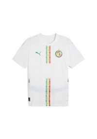 Puma - Męska koszulka domowa Senegal 2025 PUMA. Kolor: zielony, biały, wielokolorowy. Wzór: aplikacja. Sport: piłka nożna