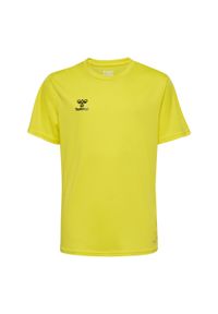 Hummel - Koszulka Poliestrowa Essential Jersey S/S Kids. Kolor: żółty. Materiał: poliester, jersey