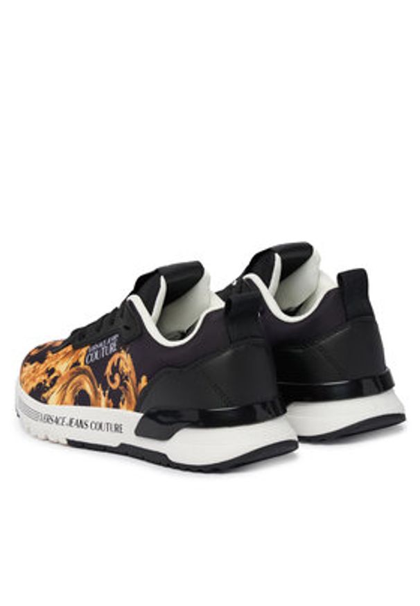 Versace Jeans Couture Sneakersy 80VA3SAA ZSE00 Czarny. Kolor: czarny. Materiał: materiał