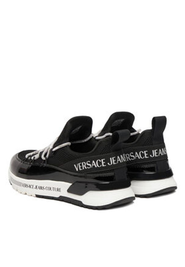 Versace Jeans Couture Sneakersy 79VA3SAB Czarny. Kolor: czarny. Materiał: materiał