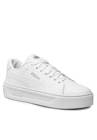 Puma Sneakersy Smash Platform V3 Sleek 38940101 Biały. Kolor: biały. Materiał: skóra. Obcas: na platformie #6
