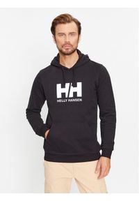 Helly Hansen Bluza Logo 33977 Czarny Regular Fit. Kolor: czarny. Materiał: bawełna #1