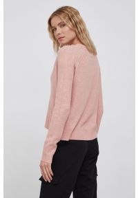 Vero Moda Sweter damski kolor różowy. Kolor: różowy. Materiał: dzianina. Długość rękawa: raglanowy rękaw