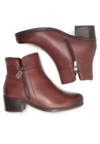 Go Soft Botki EST-GUSTA-11 Bordowy. Kolor: czerwony. Materiał: skóra #5