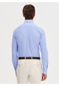 Pako Lorente - PAKO LORENTE - Dzianinowa koszula męska w paski. Materiał: dzianina. Długość rękawa: długi rękaw. Długość: długie. Wzór: paski #3