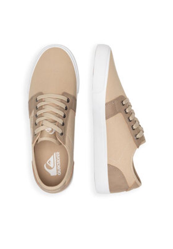 Quiksilver Trampki ZEKE-01 Beżowy. Kolor: beżowy. Materiał: materiał