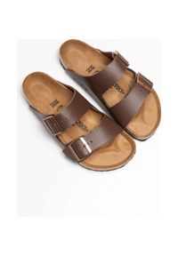 Klapki turystyczne uniseks Birkenstock Arizona 51701. Kolor: brązowy. Materiał: skóra, syntetyk, materiał