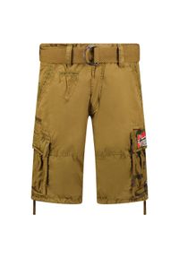 Bermudy Geographical Norway PASTEQUE EO MEN 063 khaki męska (SX1425H/GNO-Kaki). Kolor: zielony. Sport: turystyka piesza #1