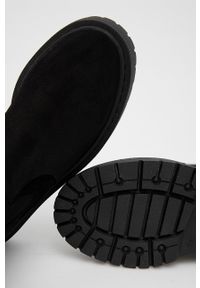 Steve Madden - Sztyblety zamszowe Vivianne. Nosek buta: okrągły. Kolor: czarny. Materiał: zamsz. Obcas: na platformie #2