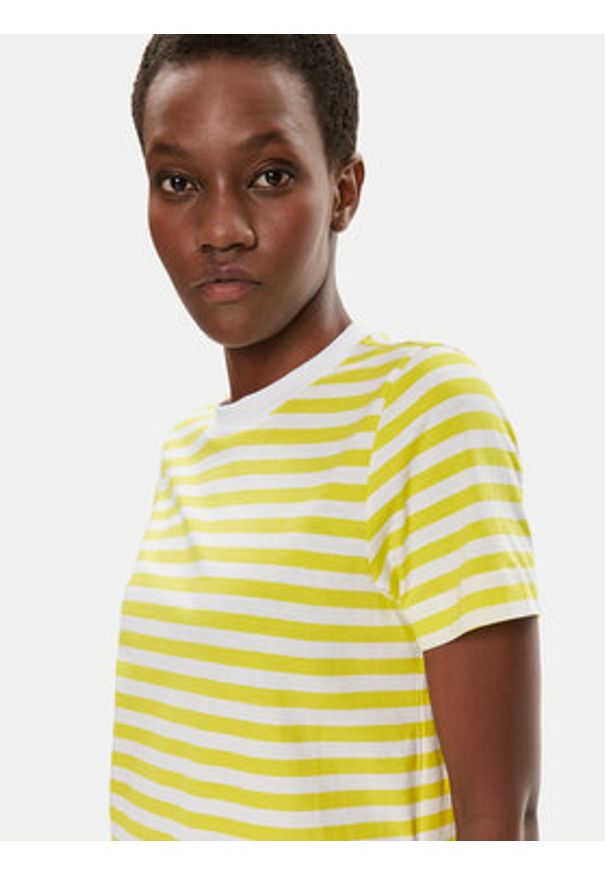 Tamaris Apparel T-Shirt Dabra TAW0892 Żółty Regular Fit. Kolor: żółty. Materiał: bawełna