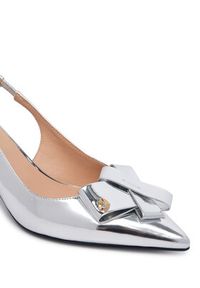 Love Moschino - LOVE MOSCHINO Czółenka JA10366G0OJE090B Srebrny. Kolor: srebrny. Materiał: skóra #6