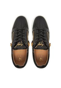 Giuseppe Zanotti - GIUSEPPE ZANOTTI Sneakersy RM50012/001 Czarny. Kolor: czarny. Materiał: skóra #4