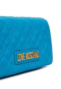 Love Moschino - LOVE MOSCHINO Torebka JC4079PP0OLA0702 Turkusowy. Kolor: turkusowy. Materiał: skórzane #4