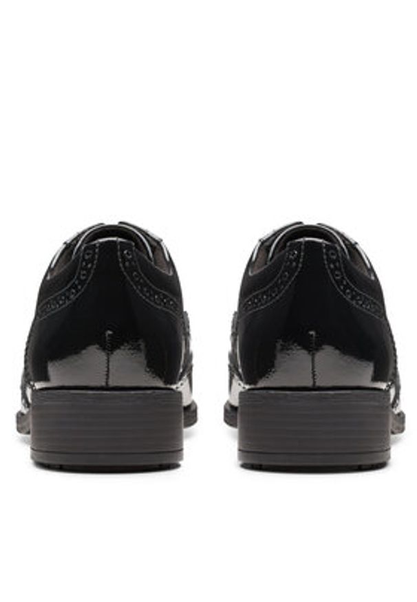 Clarks Oxfordy Havisham Oak 26178710 Czarny. Kolor: czarny. Materiał: skóra, lakier