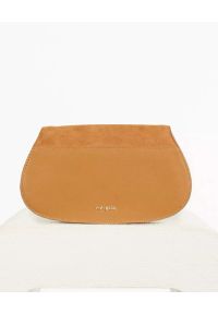 CULT GAIA - Brązowa torebka ze skóry Hedda. Kolor: brązowy. Materiał: skóra. Wzór: aplikacja #2