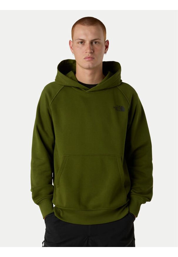 The North Face Bluza Redbox NF0A89F9 Zielony Regular Fit. Kolor: zielony. Materiał: bawełna