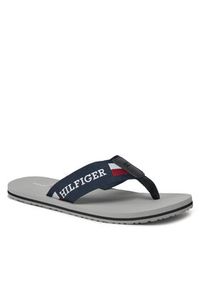 TOMMY HILFIGER - Tommy Hilfiger Japonki Corporate Monotype Beach Sandal FM0FM04913 Srebrny. Kolor: srebrny #5