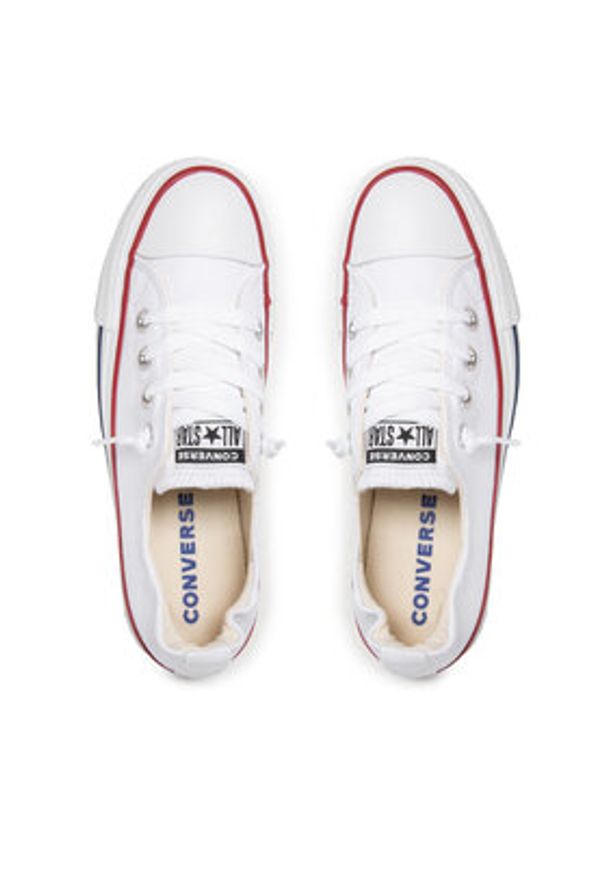 Converse Trampki Chuck Taylor All Star Shoreline Slip 537084C Biały. Kolor: biały. Materiał: materiał