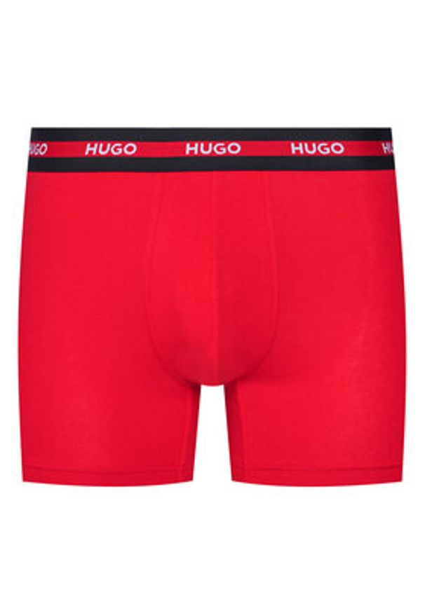 Hugo - HUGO Komplet 3 par bokserek 50545674 Kolorowy. Materiał: bawełna. Wzór: kolorowy