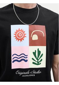 Jack & Jones - Jack&Jones T-Shirt Canggu 12277220 Czarny Regular Fit. Kolor: czarny. Materiał: bawełna #4