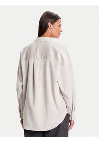 Vero Moda Koszula Sanne 10317194 Beżowy Oversize. Kolor: beżowy. Materiał: syntetyk