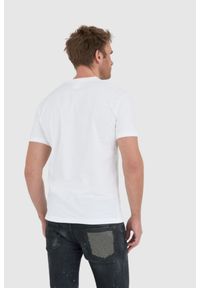 DSQUARED2 Biały t-shirt męski ibra. Kolor: biały