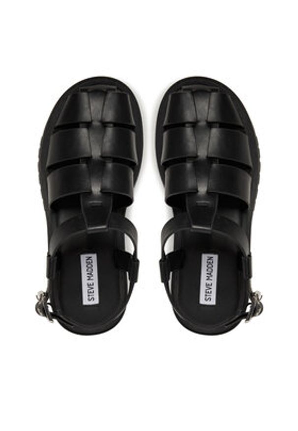 Steve Madden Sandały Market SM11003808 Czarny. Kolor: czarny. Materiał: skóra