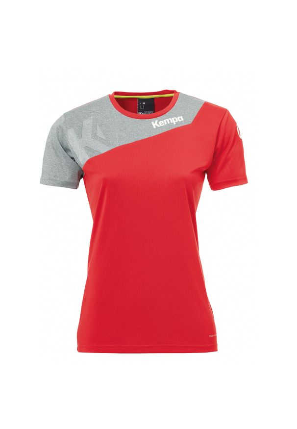 KEMPA - Damska koszulka Kempa Core 2.0. Kolor: wielokolorowy, szary, czerwony. Materiał: poliester, materiał