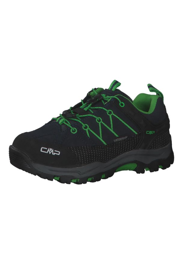 Dziecięce Niskie buty trekkingowe CMP Rigel Waterproof. Kolor: wielokolorowy, niebieski, zielony