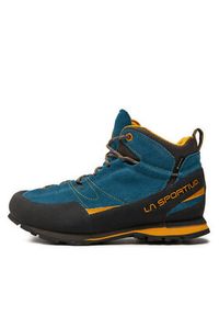 LA SPORTIVA - La Sportiva Trekkingi Boulder X Mid Gtx GORE-TEX 17EBY. Kolor: niebieski. Materiał: materiał. Technologia: Gore-Tex. Sport: turystyka piesza