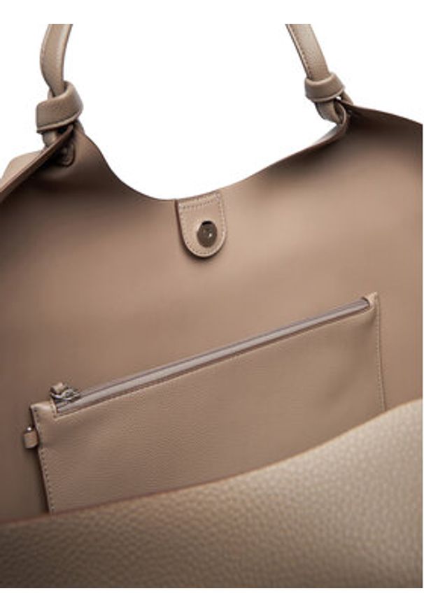 DKNY Torebka R42BAE48 Beżowy. Kolor: beżowy. Materiał: skórzane