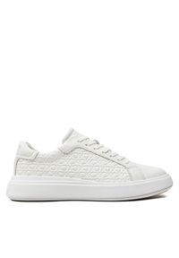 Calvin Klein Sneakersy Low Top Lace Up Lth Mono HM0HM01498 Biały. Kolor: biały