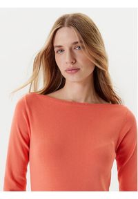 United Colors of Benetton - United Colors Of Benetton Sweter 1091D1M09 Pomarańczowy Regular Fit. Kolor: pomarańczowy. Materiał: bawełna #3