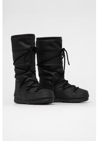 Moon Boot - Śniegowce Rubber. Nosek buta: okrągły. Kolor: czarny. Materiał: guma #4