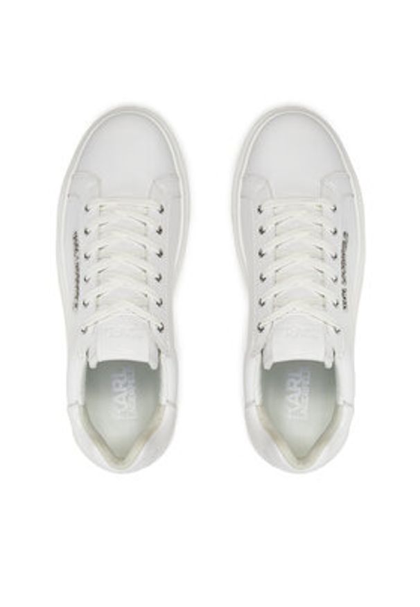 Karl Lagerfeld - KARL LAGERFELD Sneakersy KL62221 Biały. Kolor: biały. Materiał: skóra