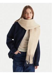 Calvin Klein Szalik Emblem Brushed LV04D8069G Beżowy. Kolor: beżowy. Materiał: poliester #2