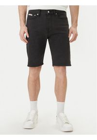 Calvin Klein Jeans Szorty jeansowe LV04RF921G Czarny Regular Fit. Kolor: czarny. Materiał: bawełna #1