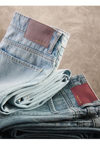 Reserved - Jeansy wide leg - niebieski. Kolor: niebieski