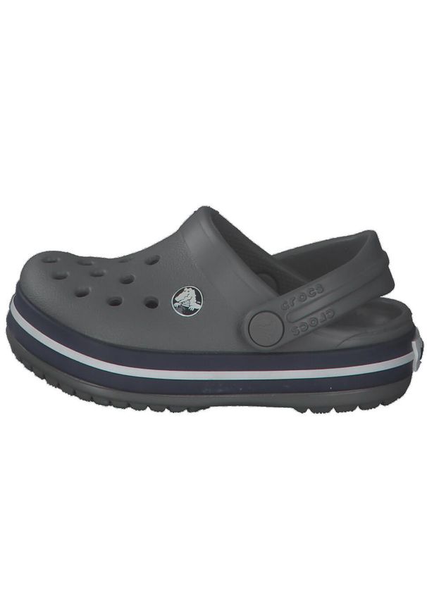 Buty do chodzenia niemowlęce Crocs Crocband Clog. Kolor: szary. Materiał: materiał, syntetyk. Styl: sportowy