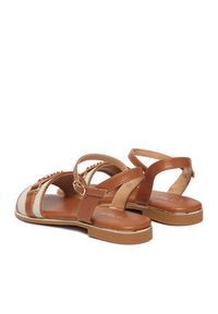 Nine West Klapki CEO-6165-33 Brązowy. Kolor: brązowy. Materiał: materiał #5