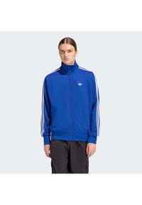 Adidas - adidas Bluza adicolor Firebird KE0790 Niebieski Loose Fit. Kolor: niebieski. Materiał: syntetyk #1