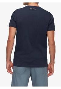 Koszulka bawełniana męska Mammut Core T-Shirt Gear. Kolor: niebieski. Materiał: bawełna