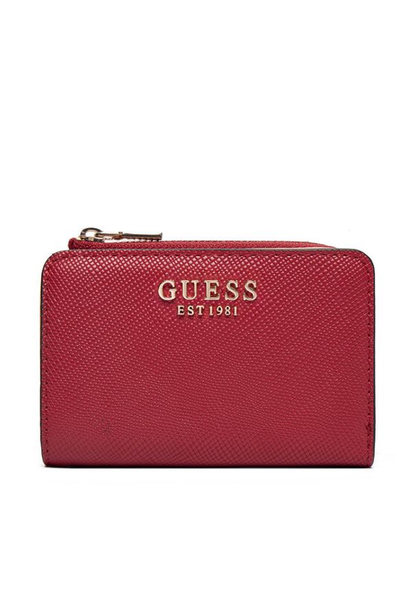 Guess Mały Portfel Damski Laurel II Slg SWZG74 59156 Czerwony. Kolor: czerwony. Materiał: skóra