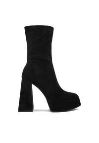 DeeZee Botki CL221013 Czarny. Kolor: czarny. Materiał: materiał