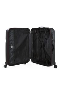 Wittchen - Duża walizka z polikarbonu nowocczesna. Kolor: czarny. Materiał: guma #4