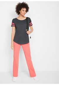 bonprix - T-shirt sportowy, krótki rękaw. Kolor: czarny. Długość rękawa: krótki rękaw. Długość: krótkie. Styl: sportowy