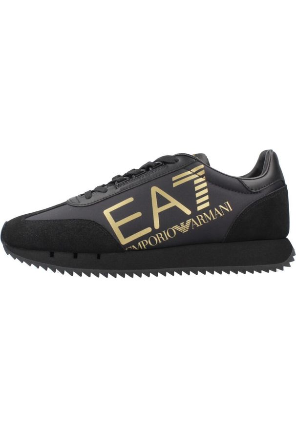 EA7 - Kapcie EMPORIO ARMANI 7X000541 AF18609 Czarny. Kolor: czarny. Materiał: syntetyk, skóra. Sport: turystyka piesza