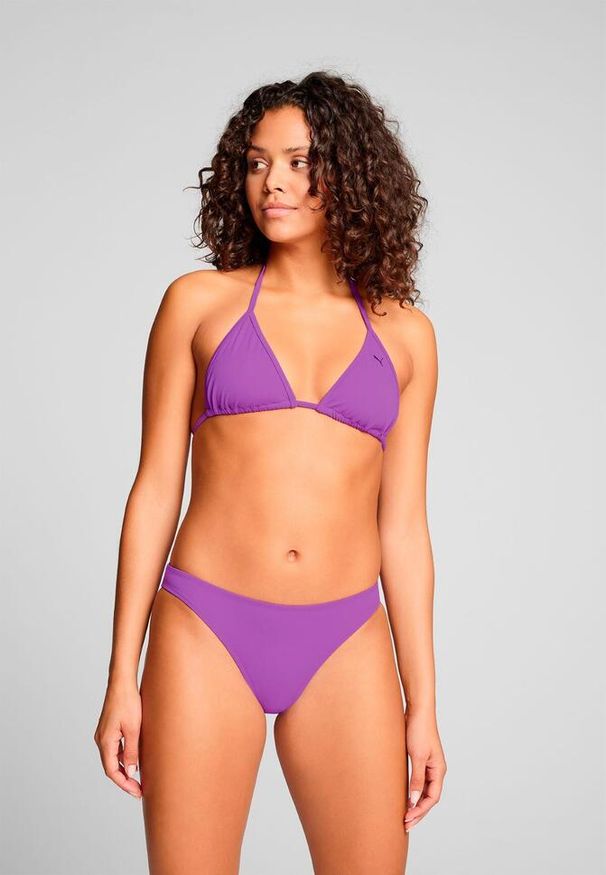 Puma - Dół od bikini Klasyczny Fiolet. Kolor: fioletowy. Materiał: poliester